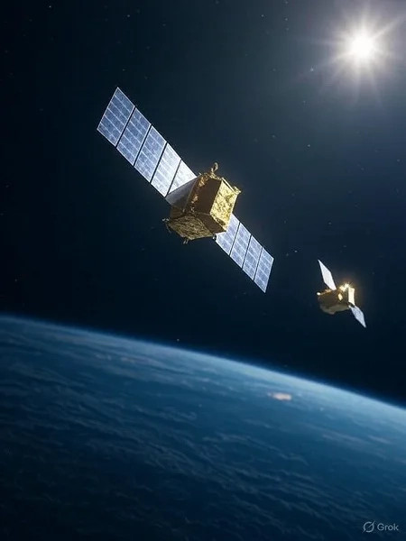 Похоже, США запустили очередной разведывательный спутник, причем не с Земли, а сразу с орбиты