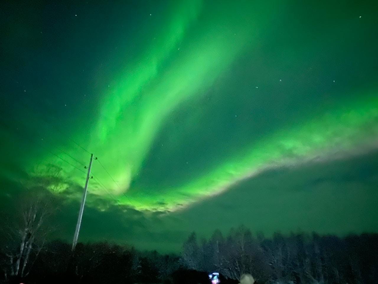 Северное сияние в забайкалье