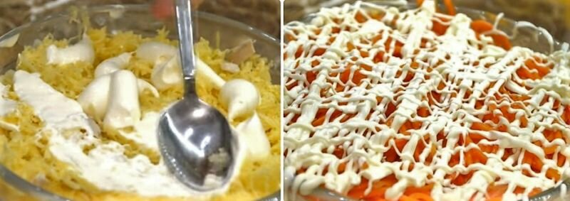 Салат с курицей, с яблоком и киви. Нарядно, сытно, вкусно! рецепты