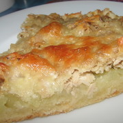 Пирог мясной с картофелем.