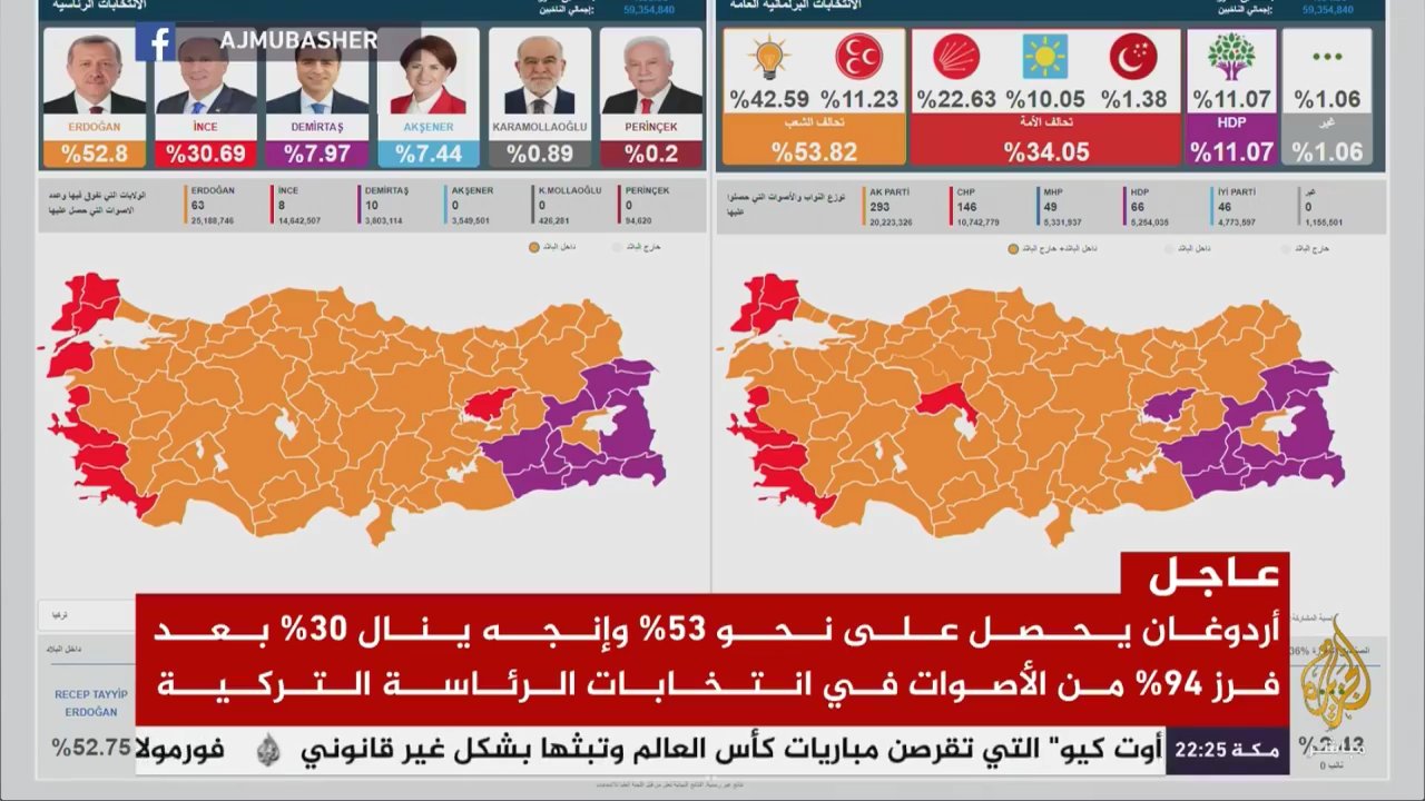 Карта голосования в турции