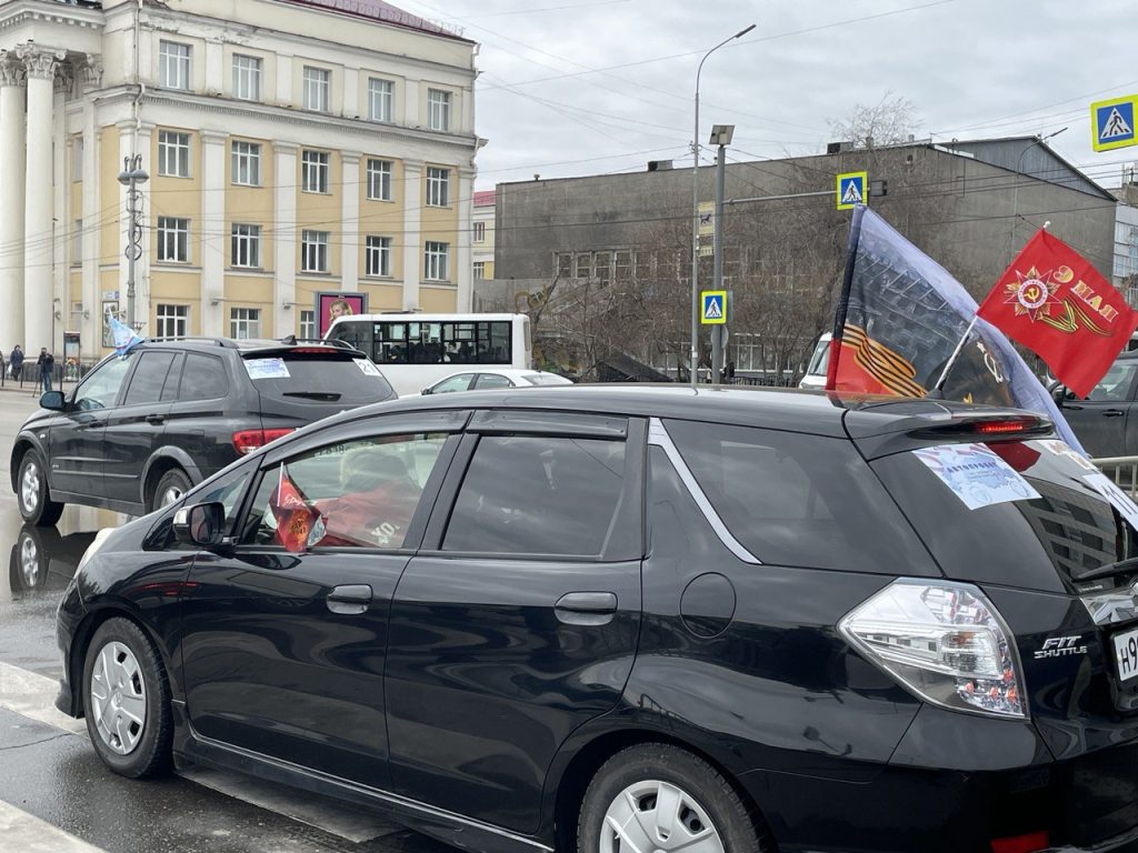Автопробег, посвященный Дню Победы, проходит по Иркутской области
