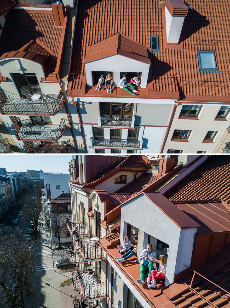 16 зарисовок о том, как люди проводят время в карантине, сделанные при помощи дронов 16 зарисовок о том, как люди проводят время в карантине, сделанные при помощи дронов