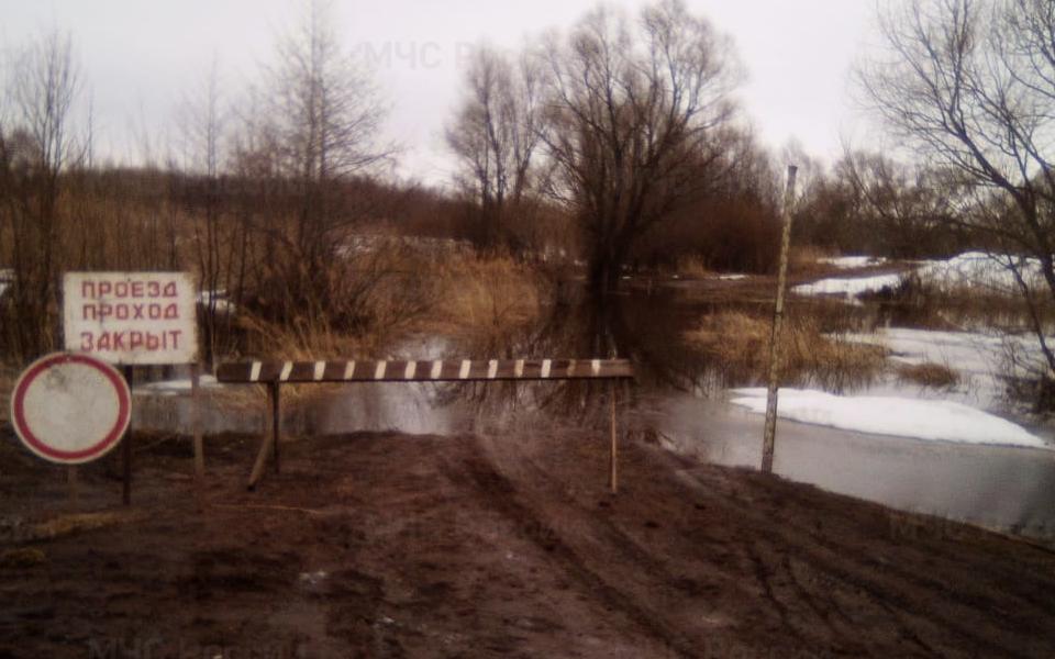 Низководный мост в Рязанской области может затопить