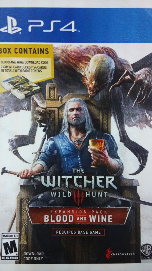 Официальный «бокс-арт» The Witcher 3: Wild Hunt — Blood and Wine