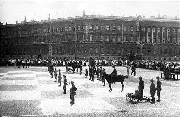 Фотография «живой» шахматной игры, 1924 год