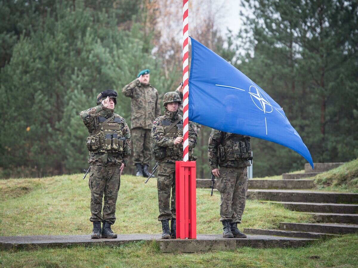    Военнослужащие во время совместных учений НАТО Steadfast Jazz на полигоне в Польше© Фото : NATO / Ian Houlding