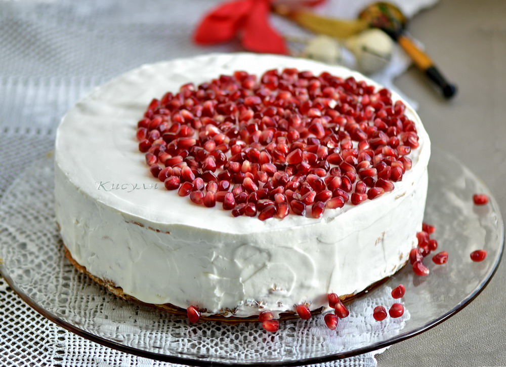 Pancake cake with minced meat