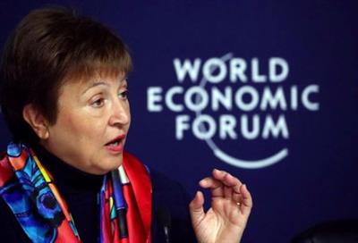 IMF Managing Director Kristalina Georgieva attends a news conference ahead of the World Economic Forum (WEF) in Davos, Switzerland January 20, 2020. REUTERS/Denis Balibouse