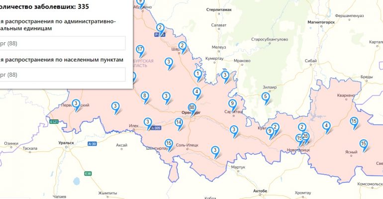 Карта погоды онлайн оренбург