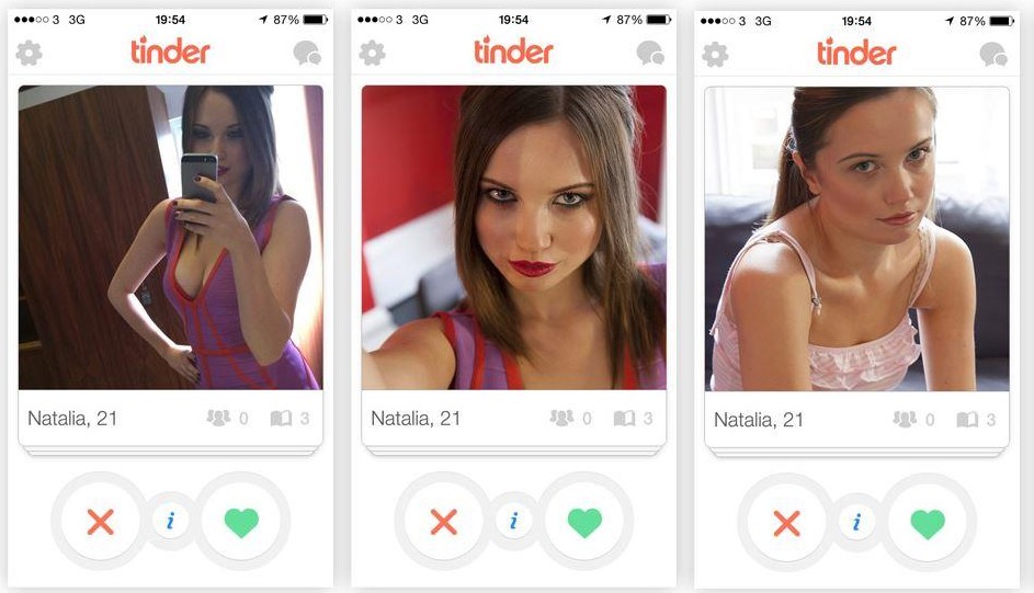 Tinder search.