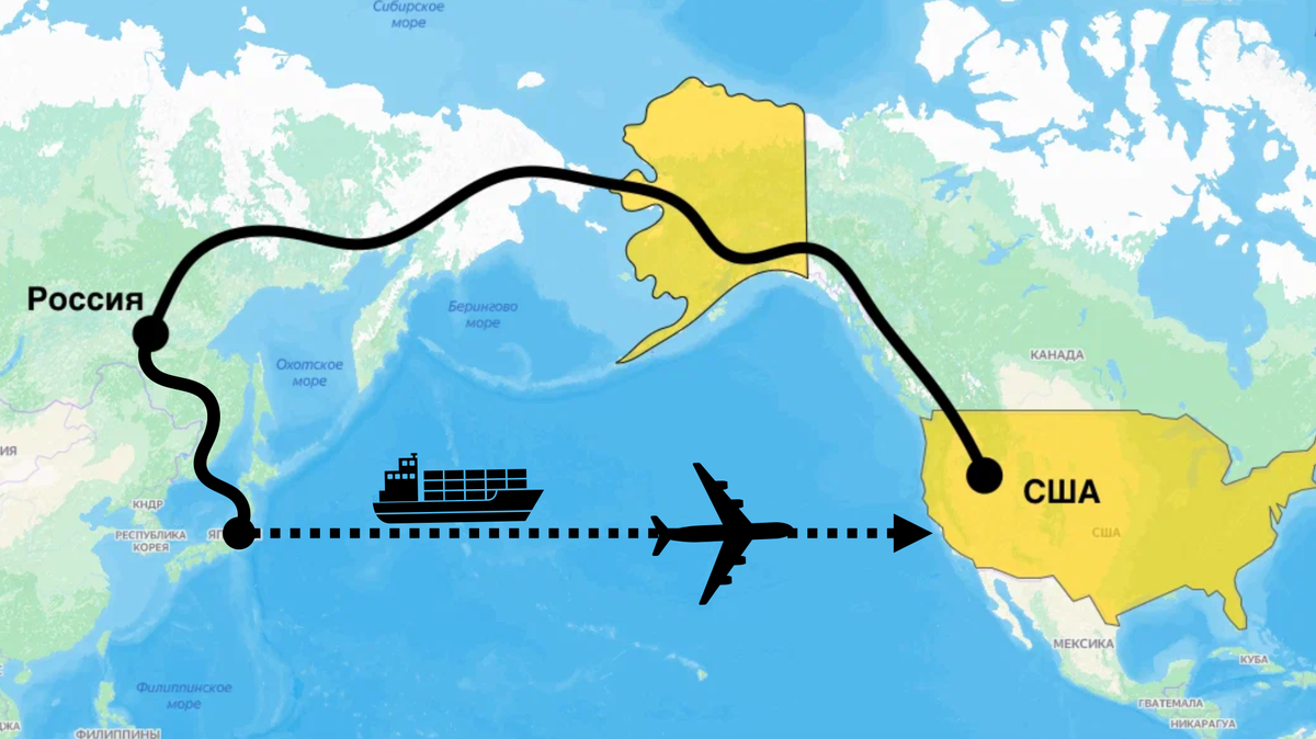 Почему теперь России стало выгодно построить дорогу в США через Берингов пролив. Простое объяснение