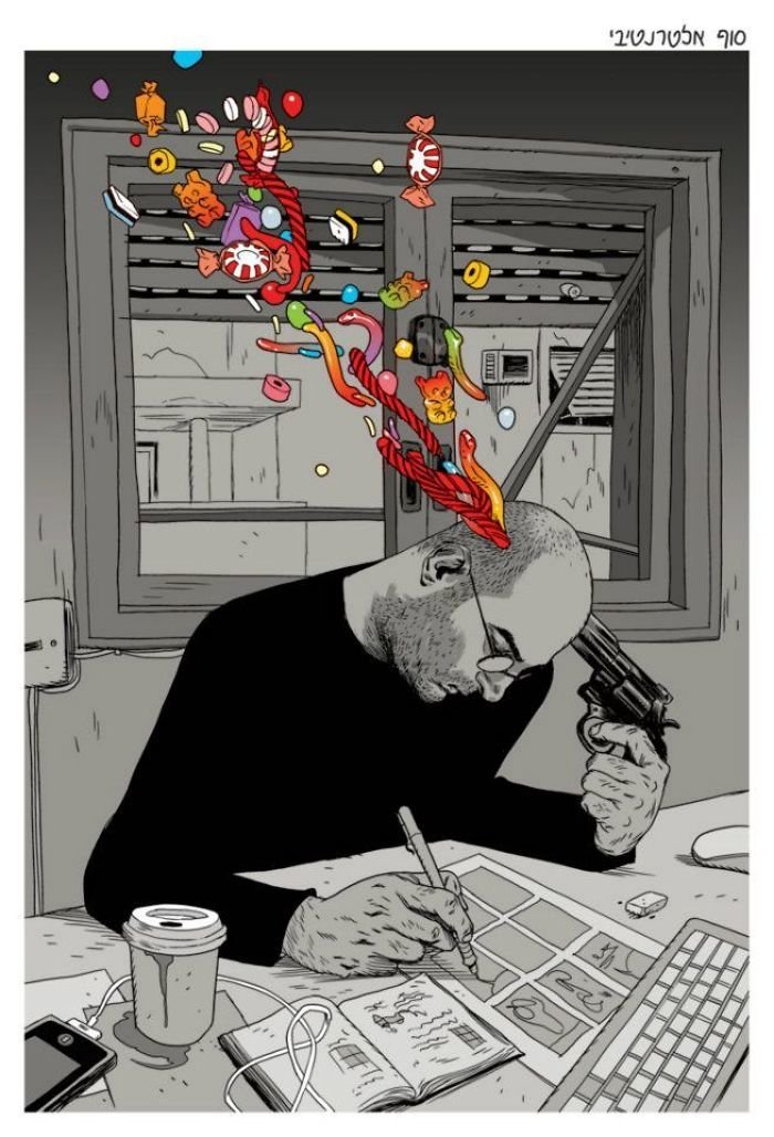 Сатирические иллюстрации Асафа Хануки, которые заставляют задуматься иллюстрации, комиксы, на злобу дня, рисунки, сатира, современное общество, творчество, художник