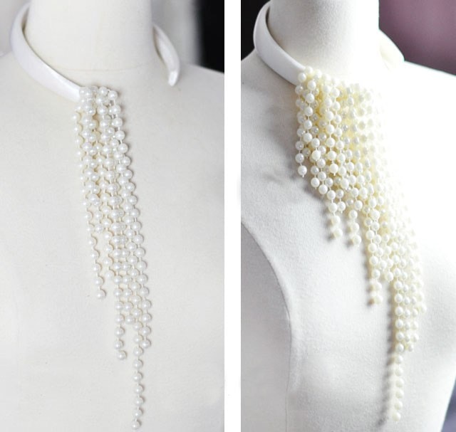 Ассиметричное колье в духе ожерелья Dior из бисера одежда,переделки,рукоделие,своими руками,сделай сам