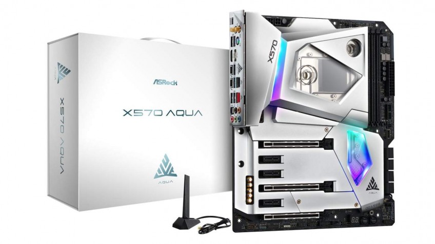 Материнская плата ASRock X570 AQUA оснащена водоблоком