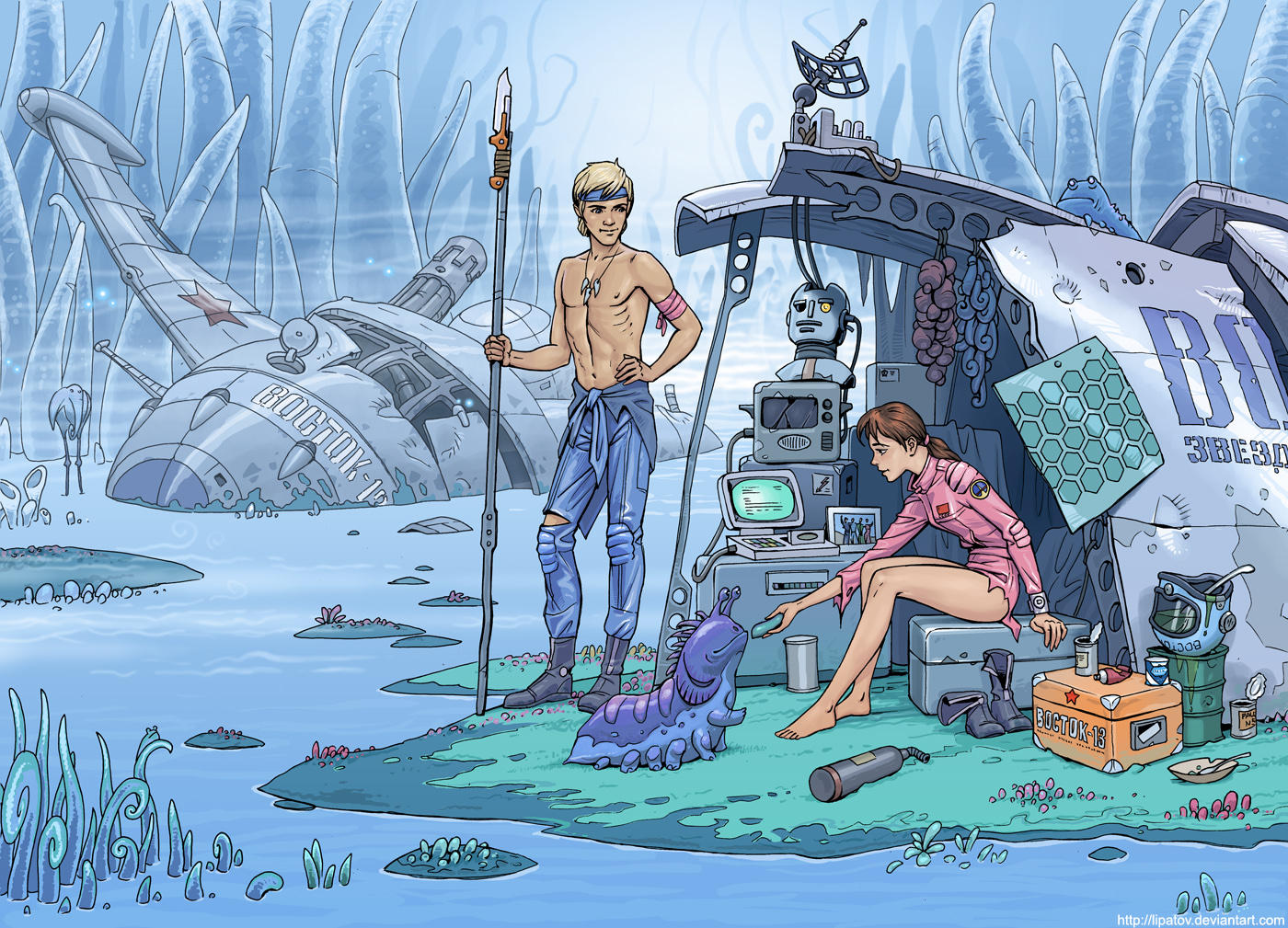 Советский дизельпанк: рисунки талантливого комикс-художника Алексея Липатова Советский дизельпанк: рисунки талантливого комикс-художника Алексея Липатова