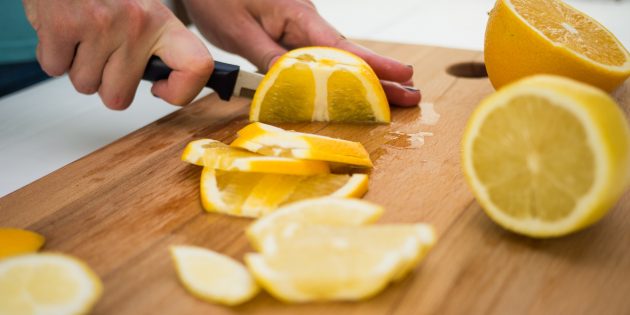 вишнёвый лимонад: лимон и апельсин