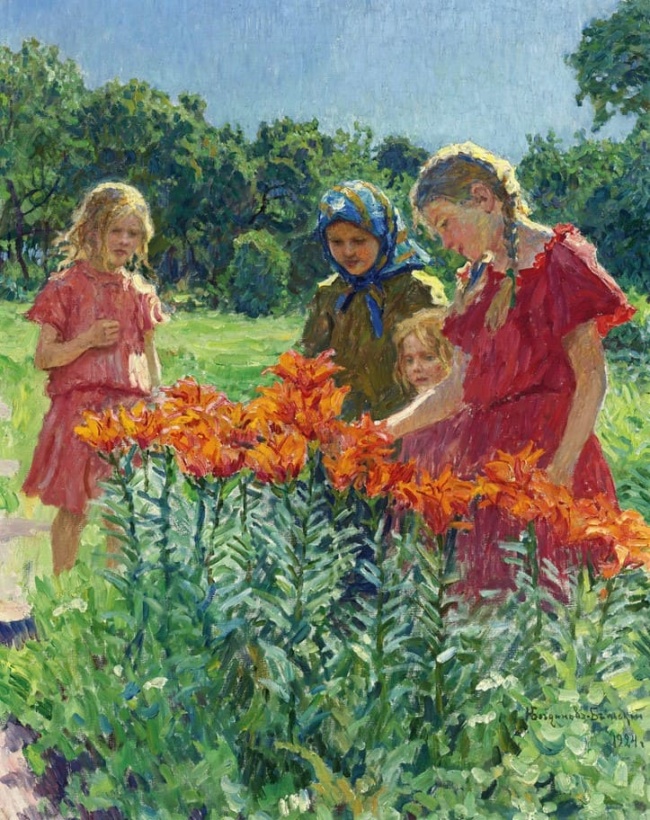 Художник Николай Богданов — Бельский (1868 — 1944). Картины русской жизни 