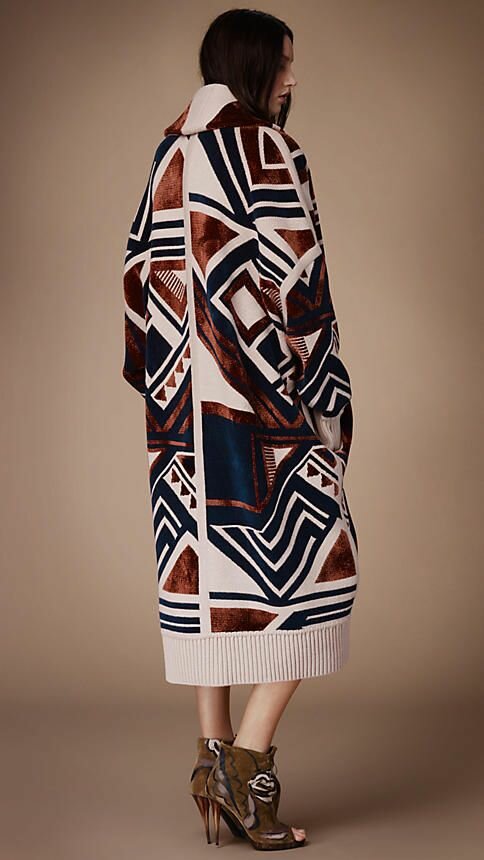 Geometric Knit Blanket Coat | Burberry