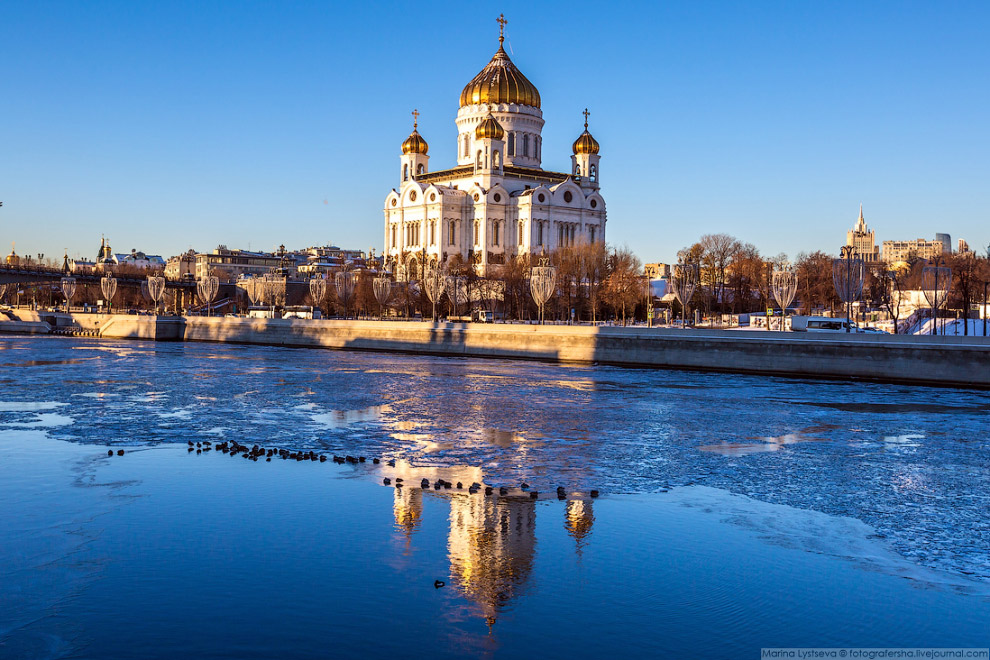 Прогулка по ледяной Москве