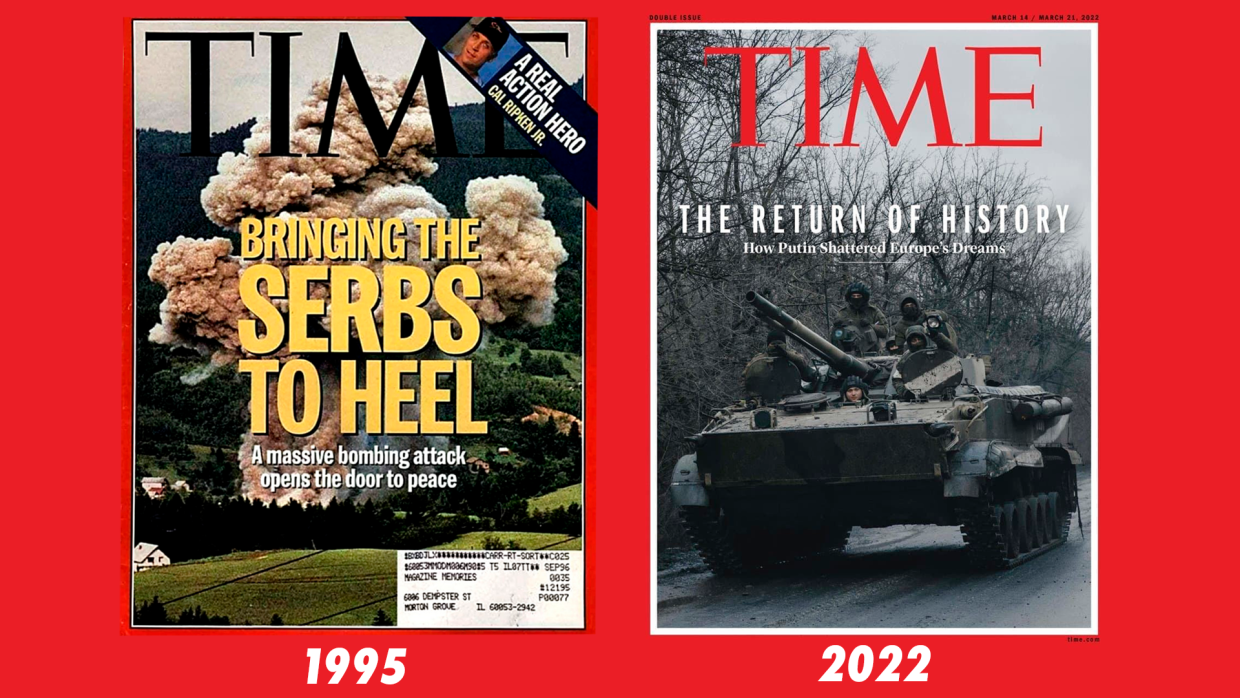 Обложка Time 1995 года напомнила о военной агрессии НАТО в Сербии