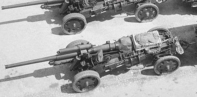 Трофейные 105-мм пушки и 150-мм тяжелые полевые гаубицы на службе в РККА Трофейные 105-мм пушки и 150-мм тяжелые полевые гаубицы на службе в РККА оружие