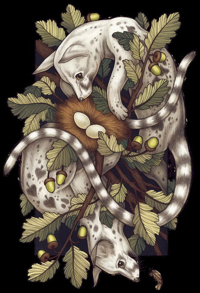 Мистические работы, в которых люди и животные соединяются в единое целое 