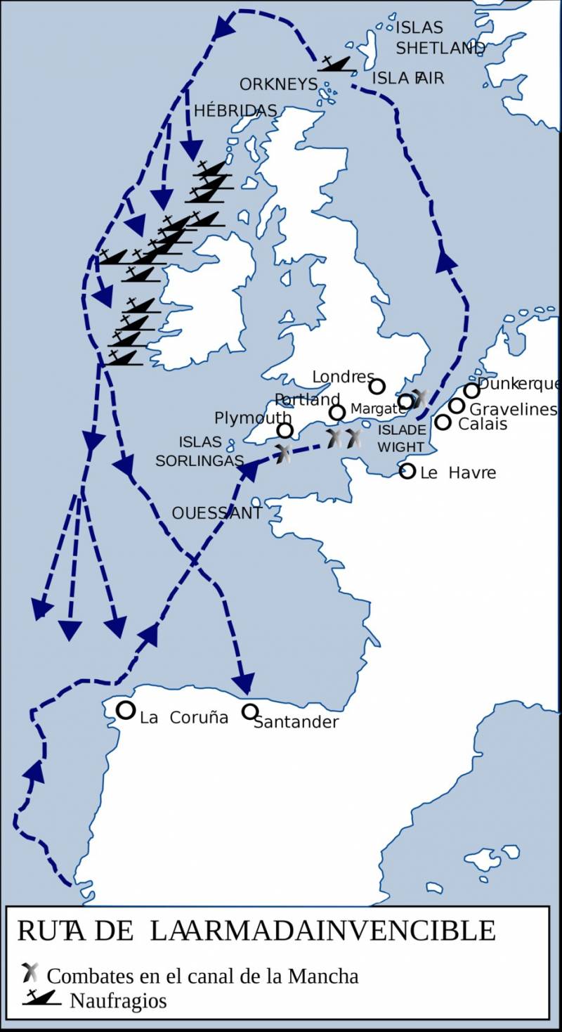 Непобедимая армада. «Господь подул, и они рассеялись» история