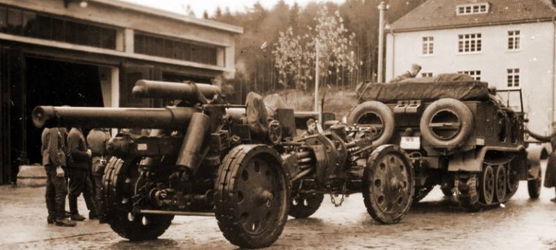 Трофейные 105-мм пушки и 150-мм тяжелые полевые гаубицы на службе в РККА Трофейные 105-мм пушки и 150-мм тяжелые полевые гаубицы на службе в РККА оружие