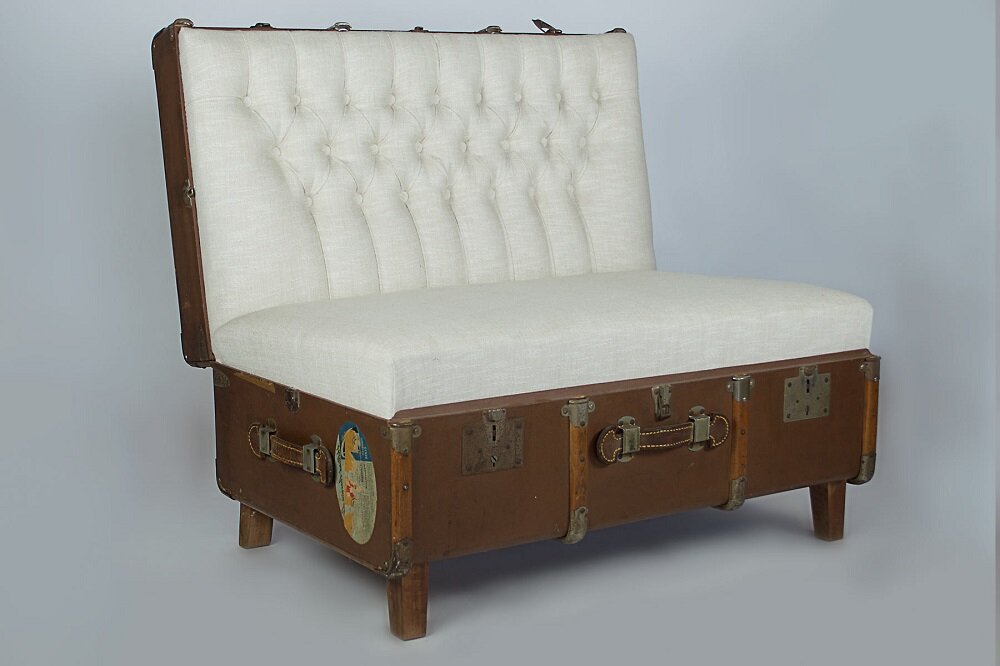 Мебель из старых чемоданов: 5 интересных идей