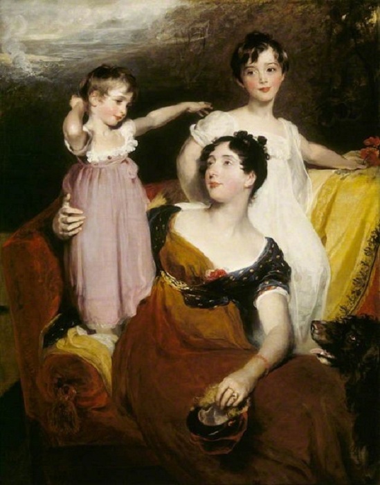  «Лидия Элизабет Хоар, леди Эклэнд, с сыновьями Томасом и Артуром» (1814-1815 г.г.) Автор: Томас Лорес.