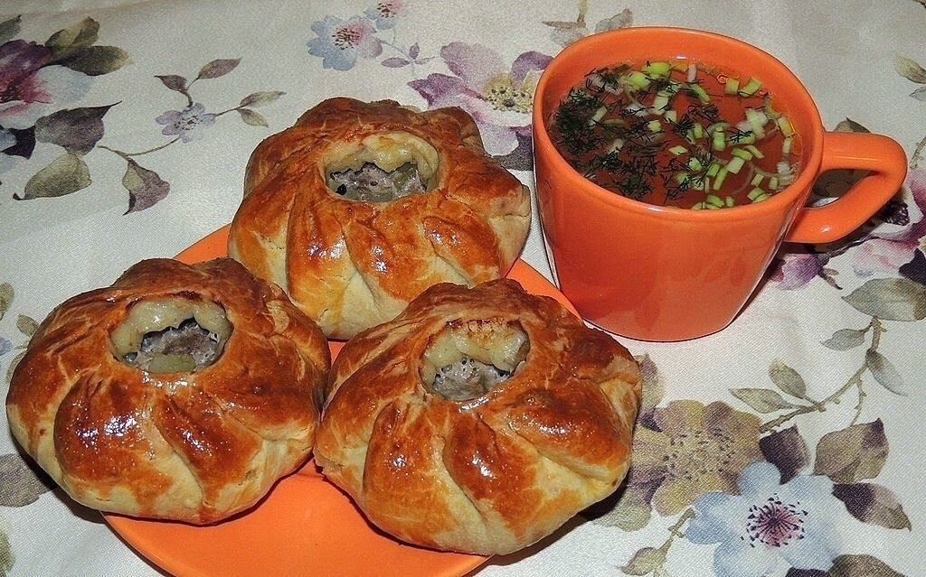 Ватрушка с картошкой татарское блюдо