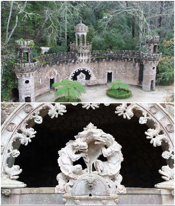 Своеобразным порталом в таинственный мир стала «Божественная терраса», которую охраняют тритоны (Quinta da Regaleira, Синтра). Своеобразным порталом в таинственный мир стала «Божественная терраса», которую охраняют тритоны (Quinta da Regaleira, Синтра).