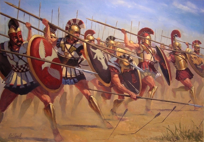 История гребня на шлеме спартанцев