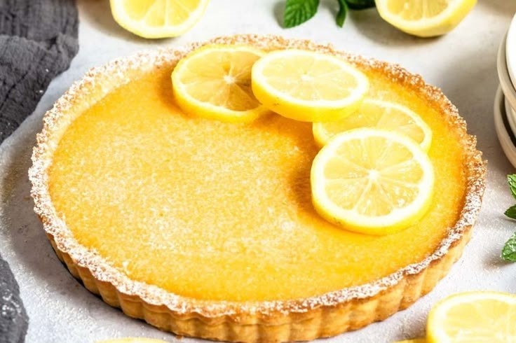 Как приготовить домашний лимонный тарт