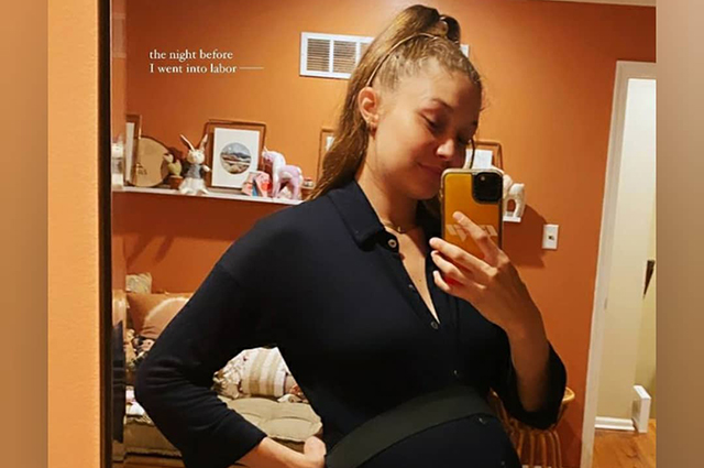 Джиджи Хадид поделилась снимками, сделанными накануне родов, и показала детскую