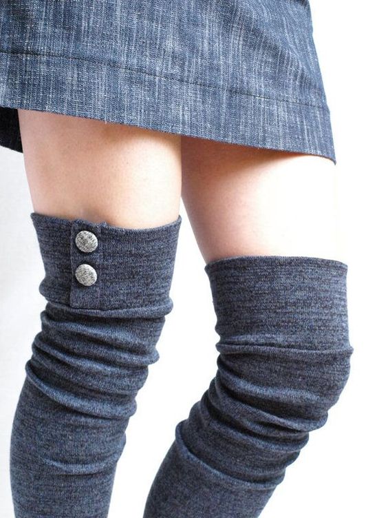 Boot socks: Cause leg warmers that are thigh high are amazing^...
