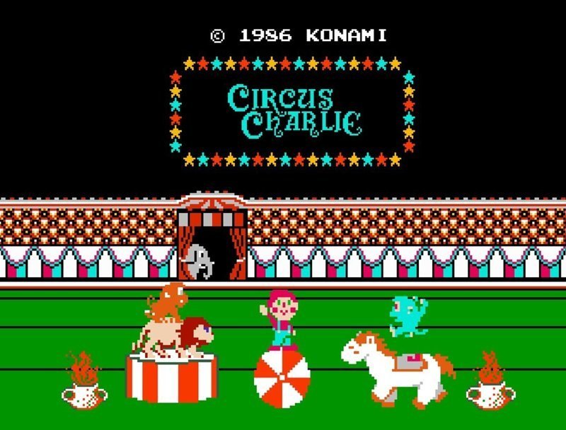 Circus Charlie dendy, nes, детство, игры, ностальгия