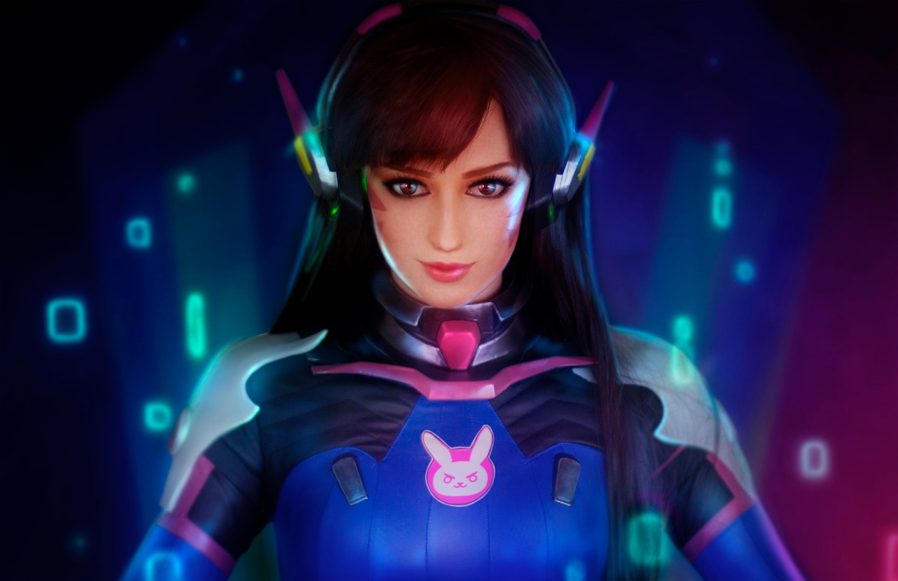 Overwatch - Косплей: Мария Давыдова в образе прекрасной D.Va Overwatch - Косплей: Мария Давыдова в образе прекрасной D.Va Игры