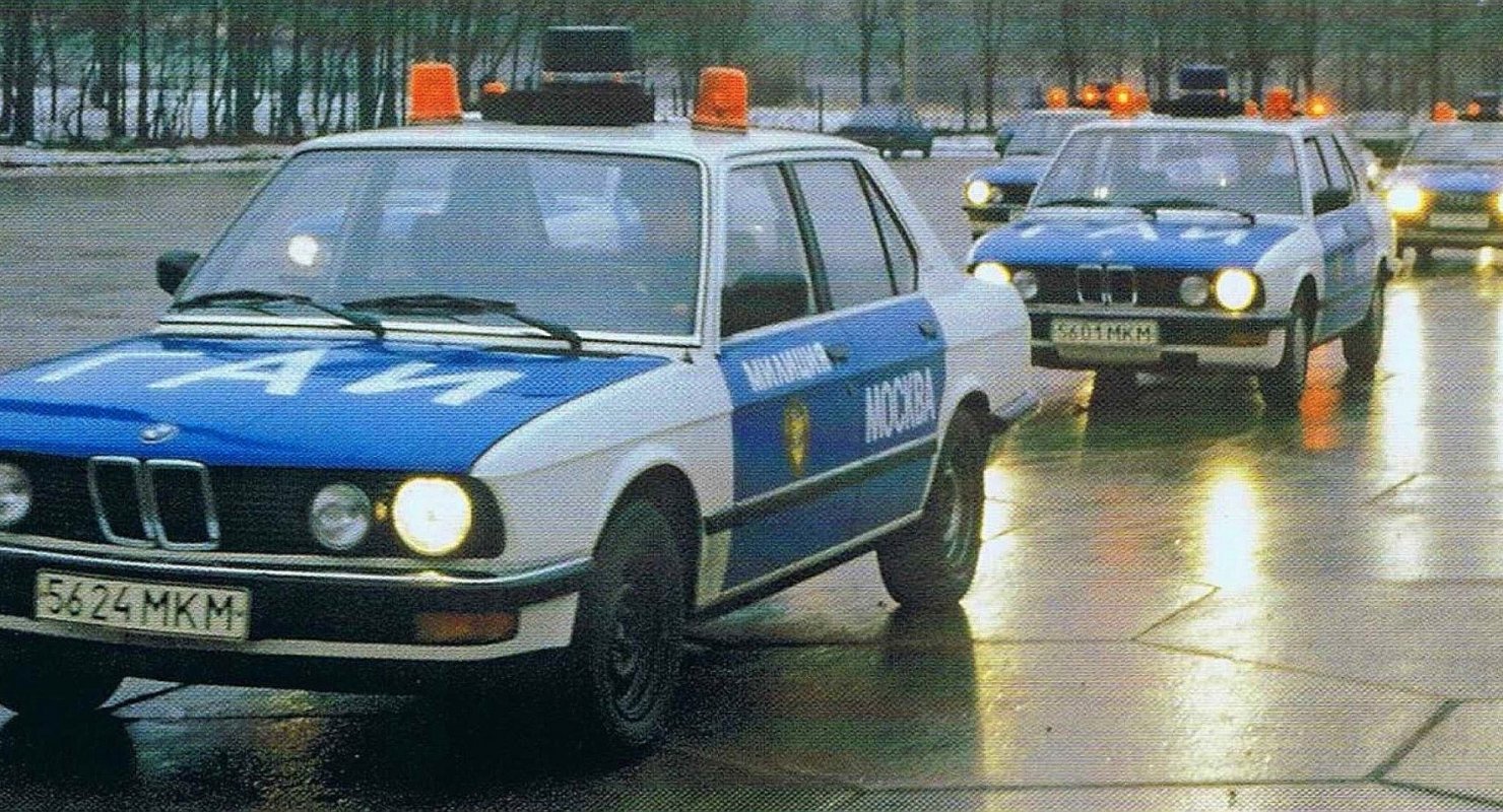 В 1973 году автомобили BMW прибыли на службу в советскую милицию Автомобили