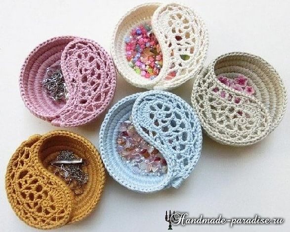 Корзинка из веревки с обвязкой крючком корзина из веревки,рукоделие,своими руками