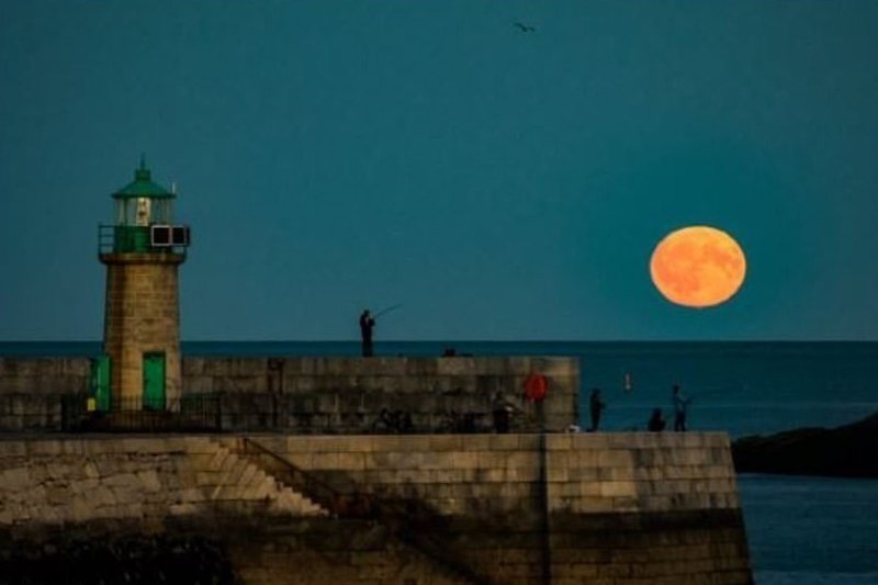 Фотографии сделали в разных уголках Великобритании астрономия, луна, небесные явления, осеннее равноденствие, полнолуние, урожай