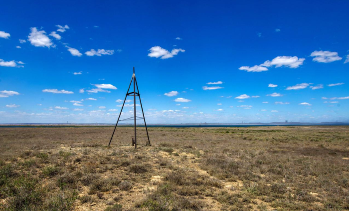 На самой высокой точке острова установлен геодезический знак / Фото: wikimapia.org