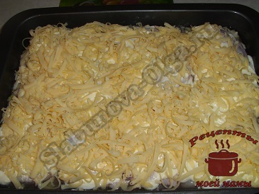Курица с гречкой под сырной корочкой