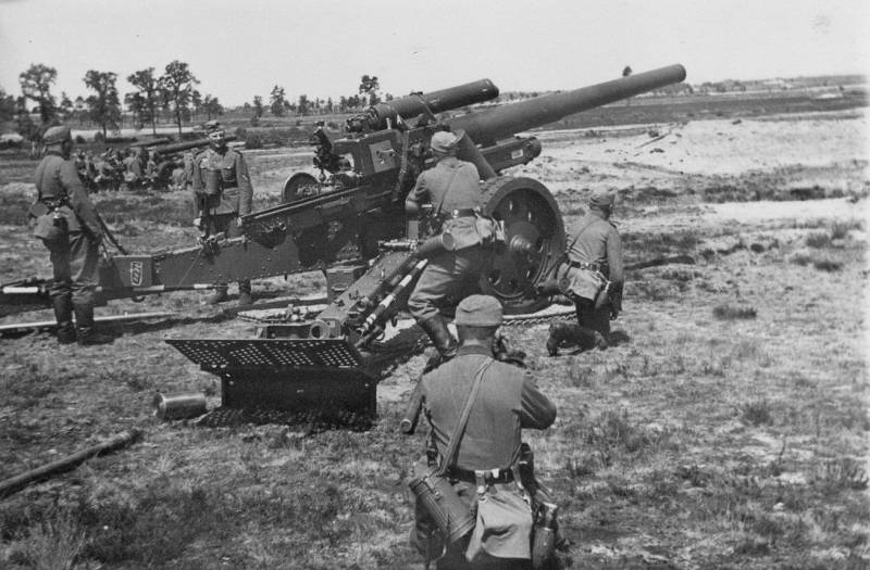 Трофейные 105-мм пушки и 150-мм тяжелые полевые гаубицы на службе в РККА Трофейные 105-мм пушки и 150-мм тяжелые полевые гаубицы на службе в РККА оружие