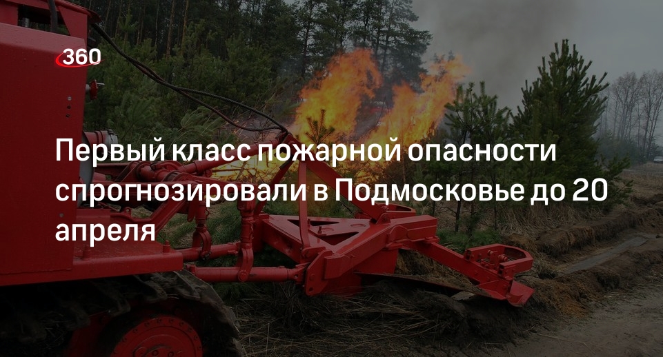 Первый класс пожарной опасности спрогнозировали в Подмосковье до 20 апреля