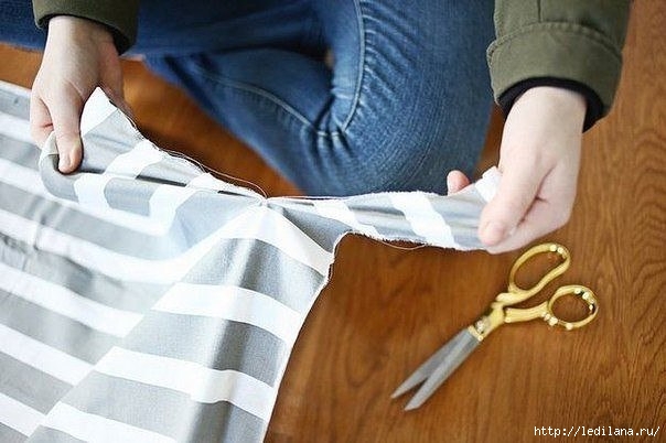 Кухонный коврик или сидушка на стул своими руками из полосок ткани