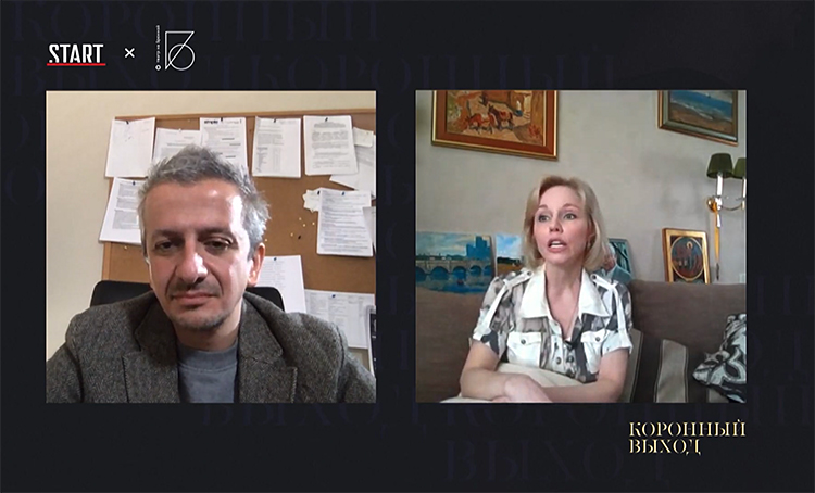 Марина Зудина дала откровенное интервью Константину Богомолову в его новой программе "Коронный выход"