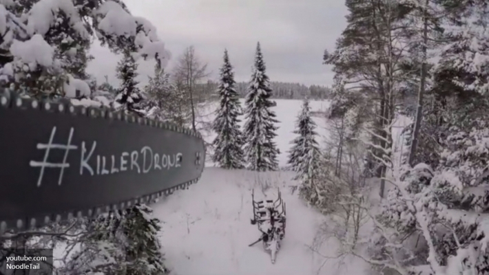 Беспилотник-убийца устроил снеговикам финскую резню бензопилой