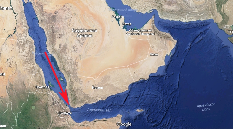 Пролив баб эль мандебский карта